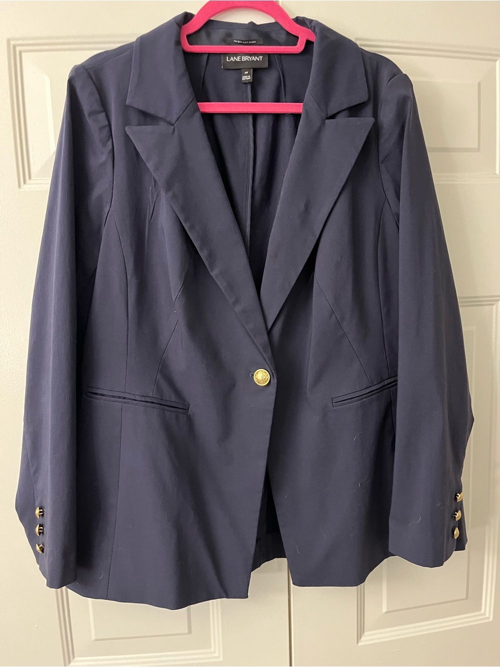 Lane Bryant 18W Stretch Blazer Navy